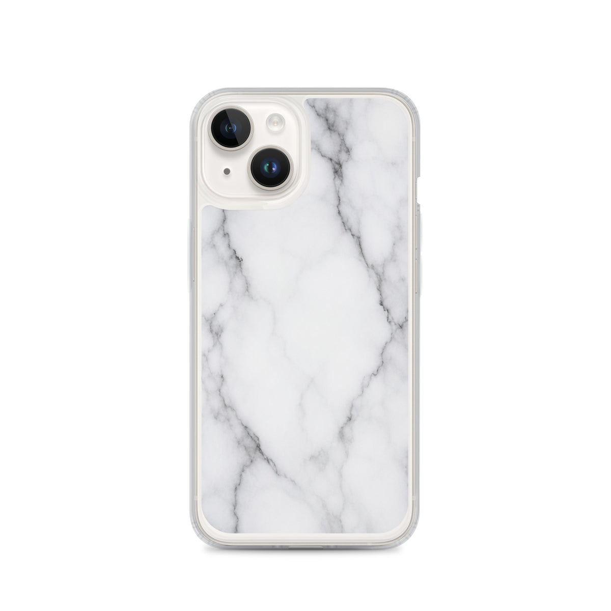 Coque MagSafe marbre blanc pour iPhone 14