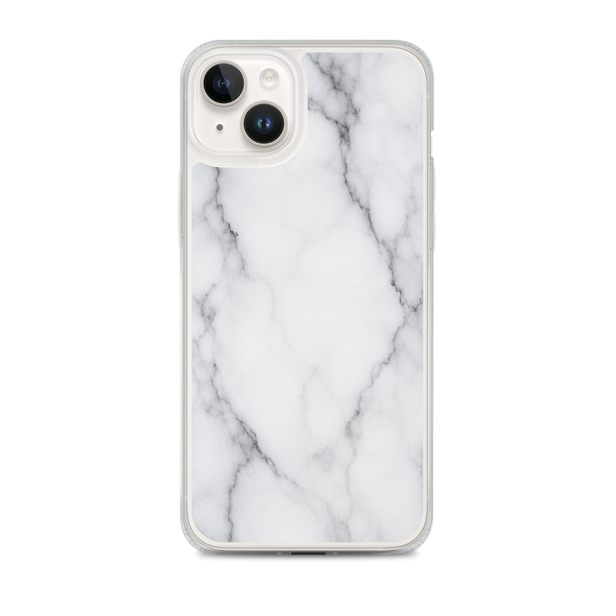 Coque MagSafe marbre blanc pour iPhone 14 Plus