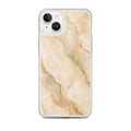 Coque MagSafe marbre beige et doré pour iPhone 14 Plus