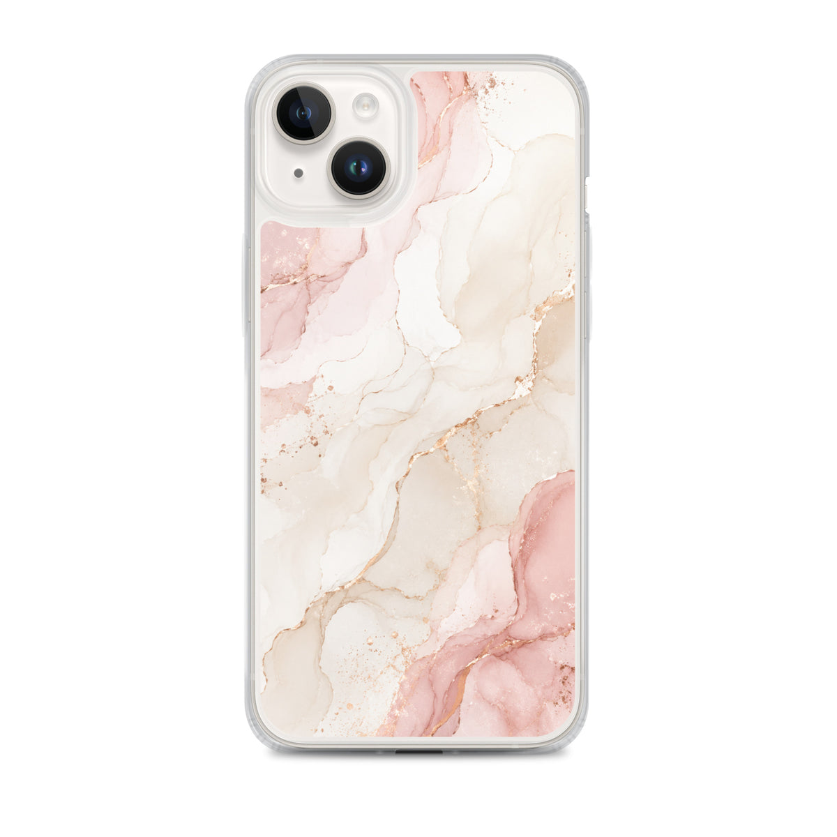 Coque MagSafe marbre rose gold pour iPhone 14 Plus