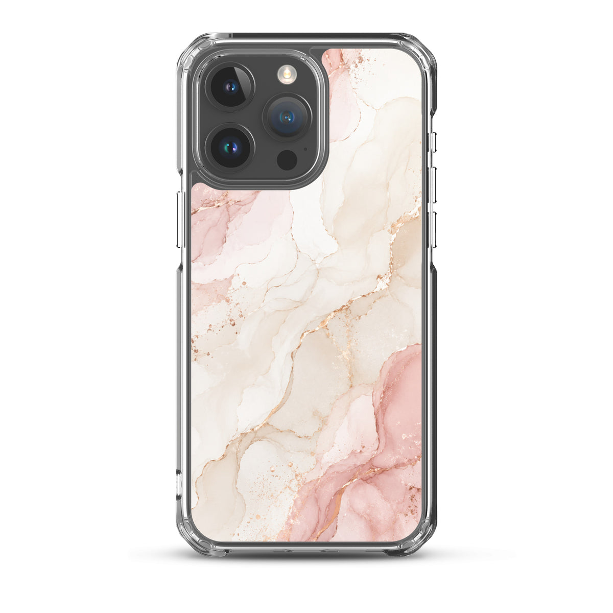 Coque MagSafe marbre rose gold pour iPhone 15 Pro Max