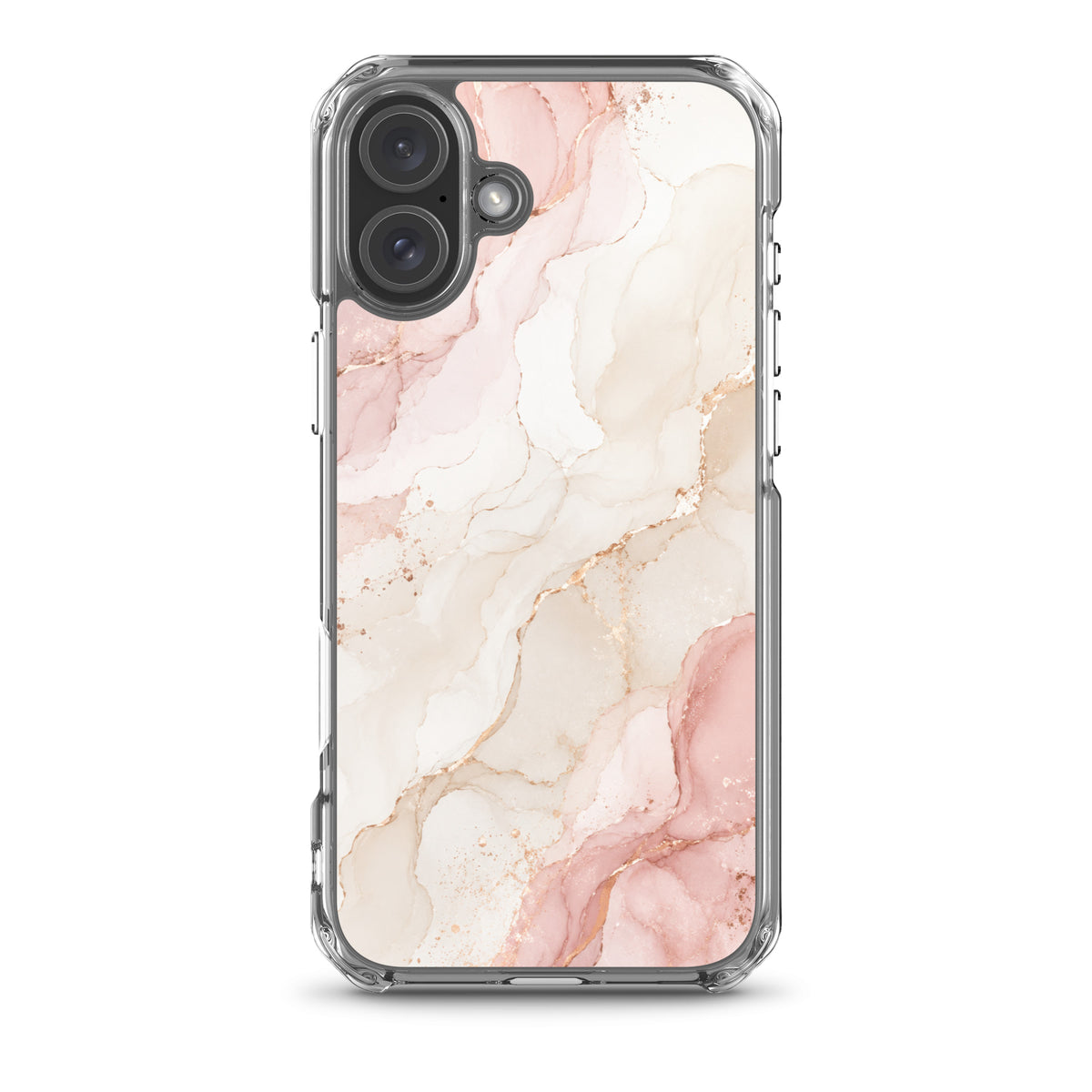 Coque MagSafe marbre rose gold pour iPhone 16 Plus
