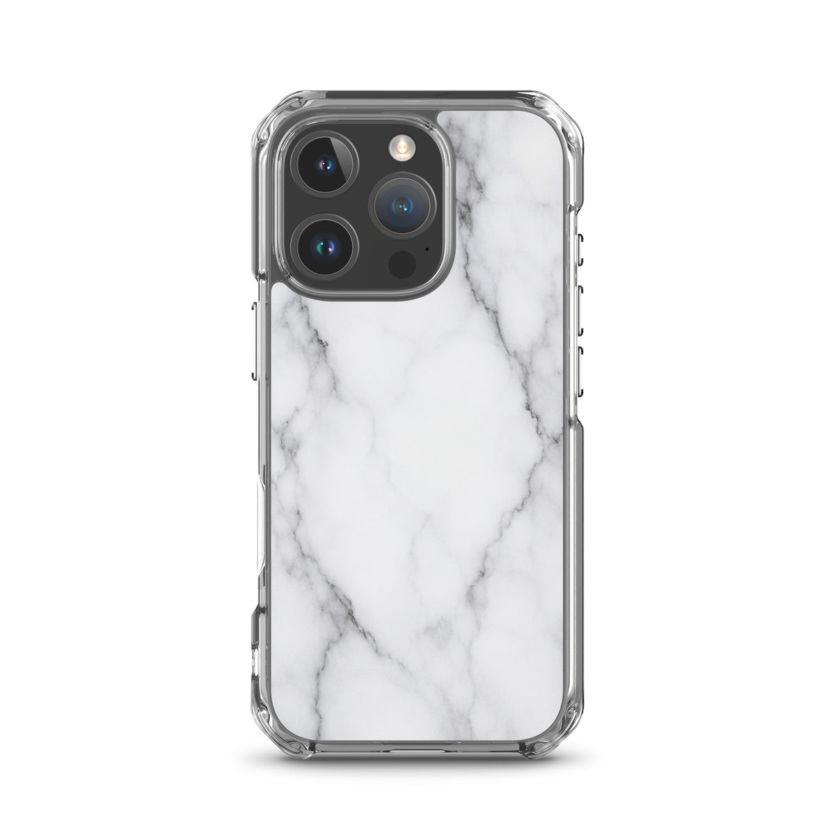 Coque MagSafe marbre blanc pour iPhone 16 Pro