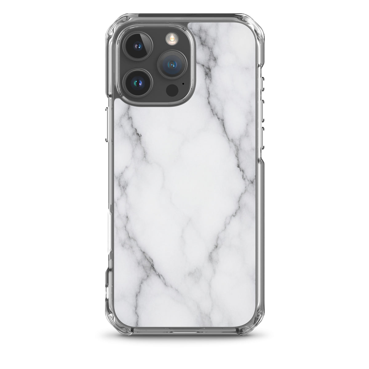 Coque MagSafe marbre blanc pour iPhone 16 Pro Max