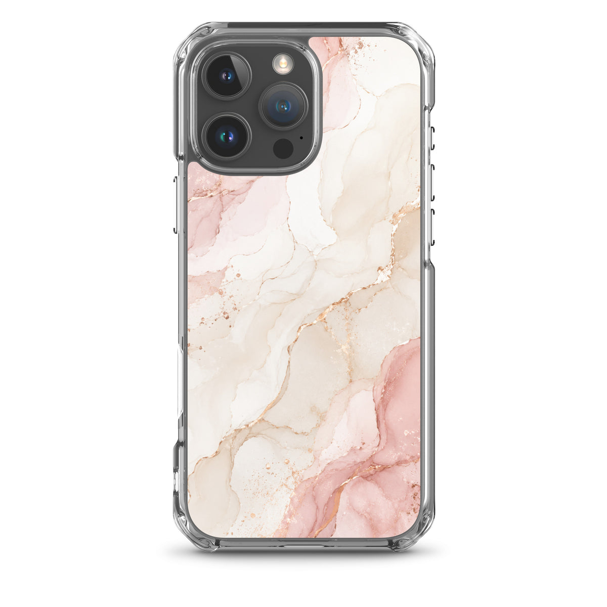 Coque MagSafe marbre rose gold pour iPhone 16 Pro Max