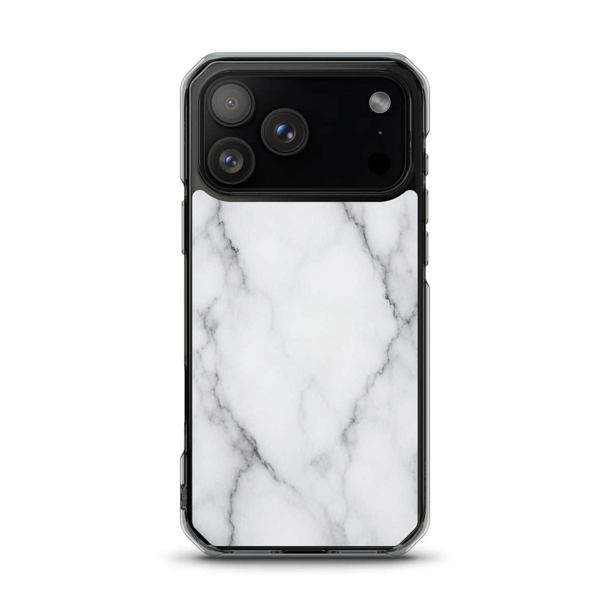 Coque MagSafe marbre blanc pour iPhone 17 Pro Max