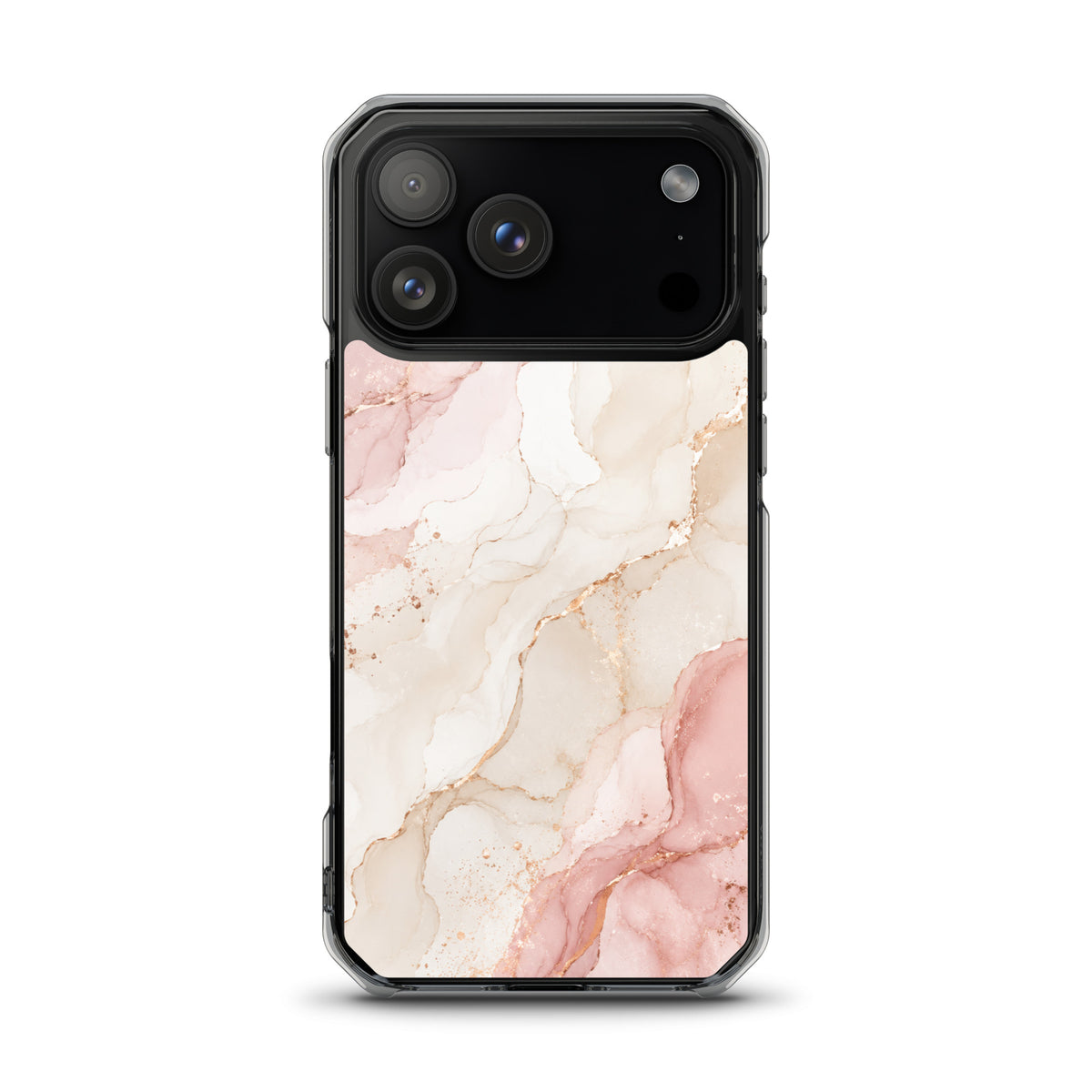 Coque MagSafe marbre rose gold pour iPhone 17 Pro Max